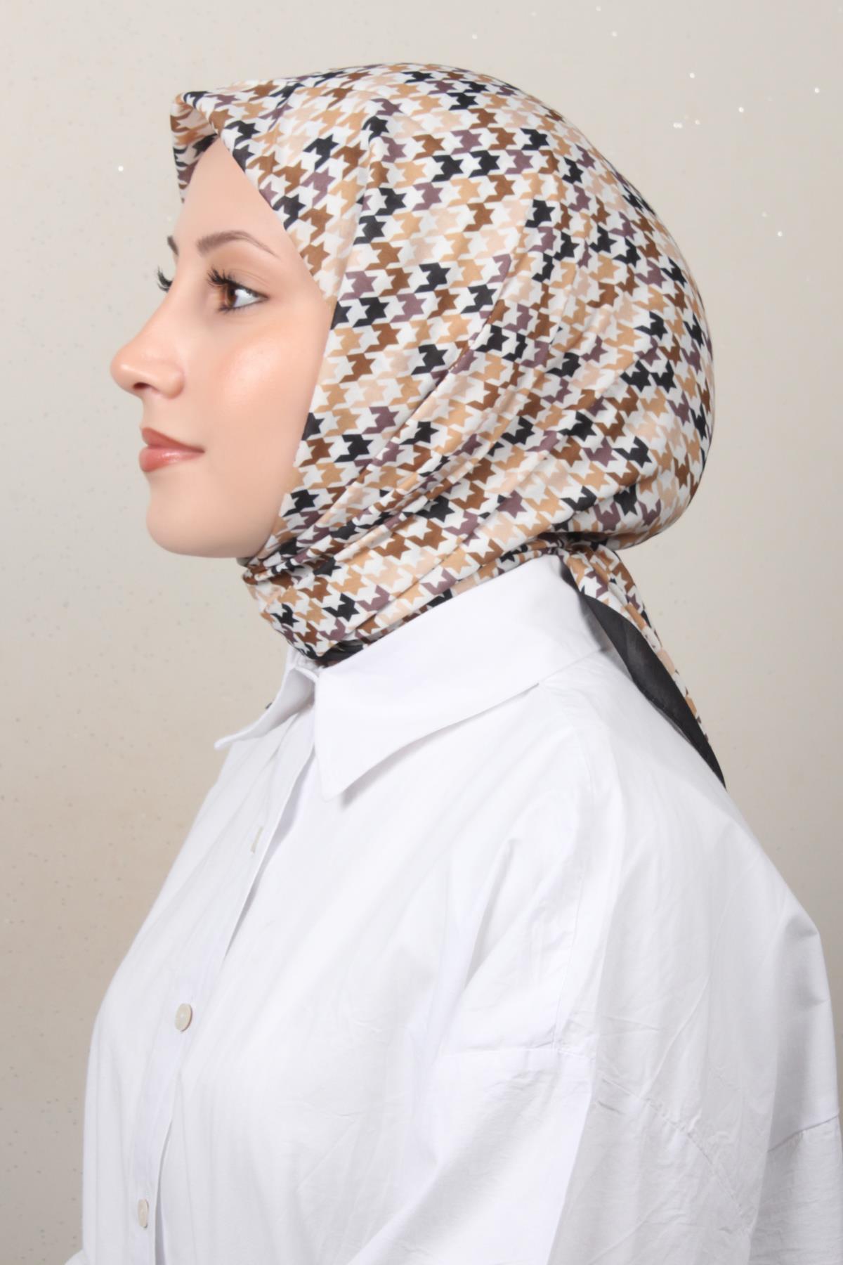 Silk Life Soft Pamuk Eşarp 4140-9 Siyah