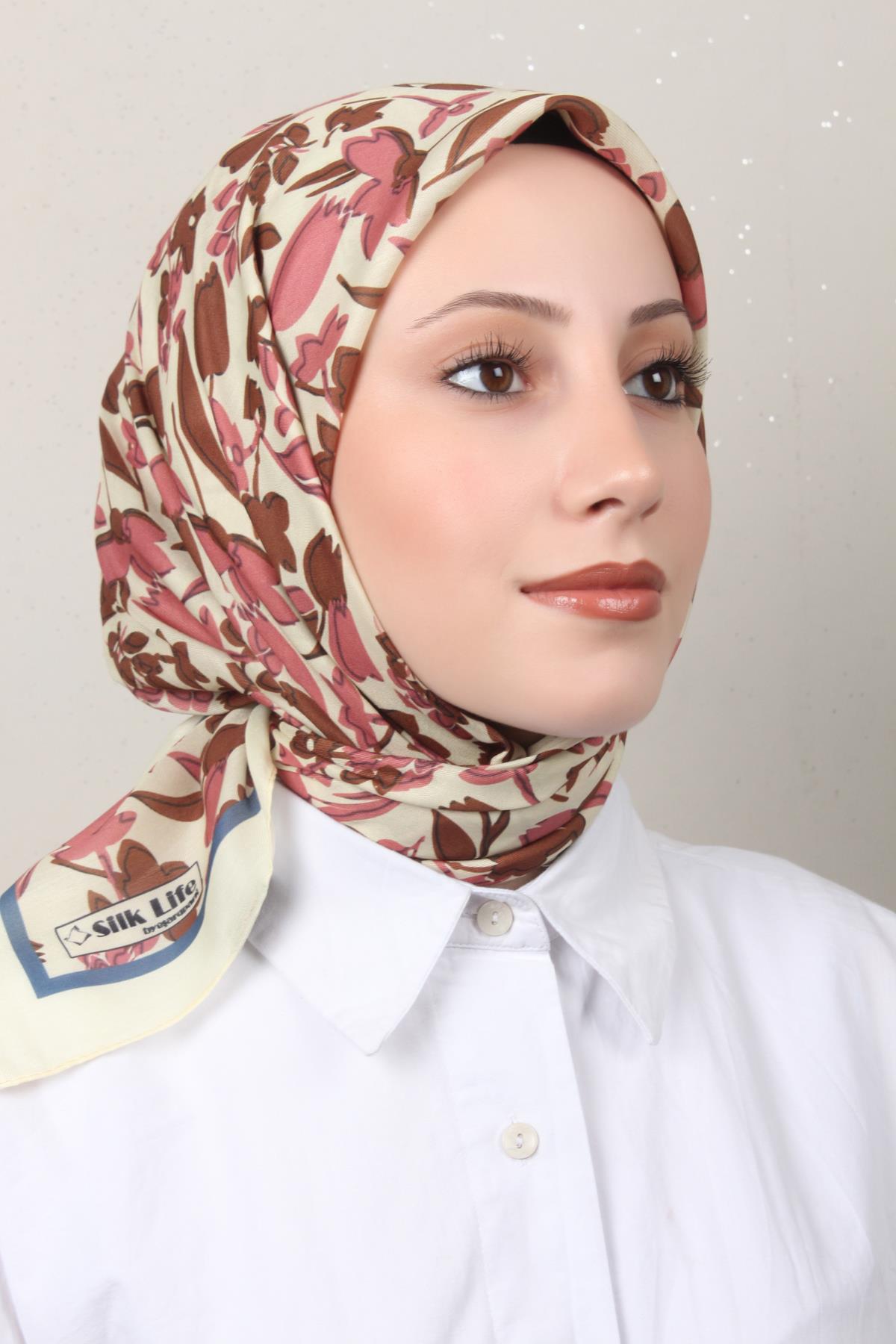 Silk Life Soft Pamuk Eşarp 4143-2