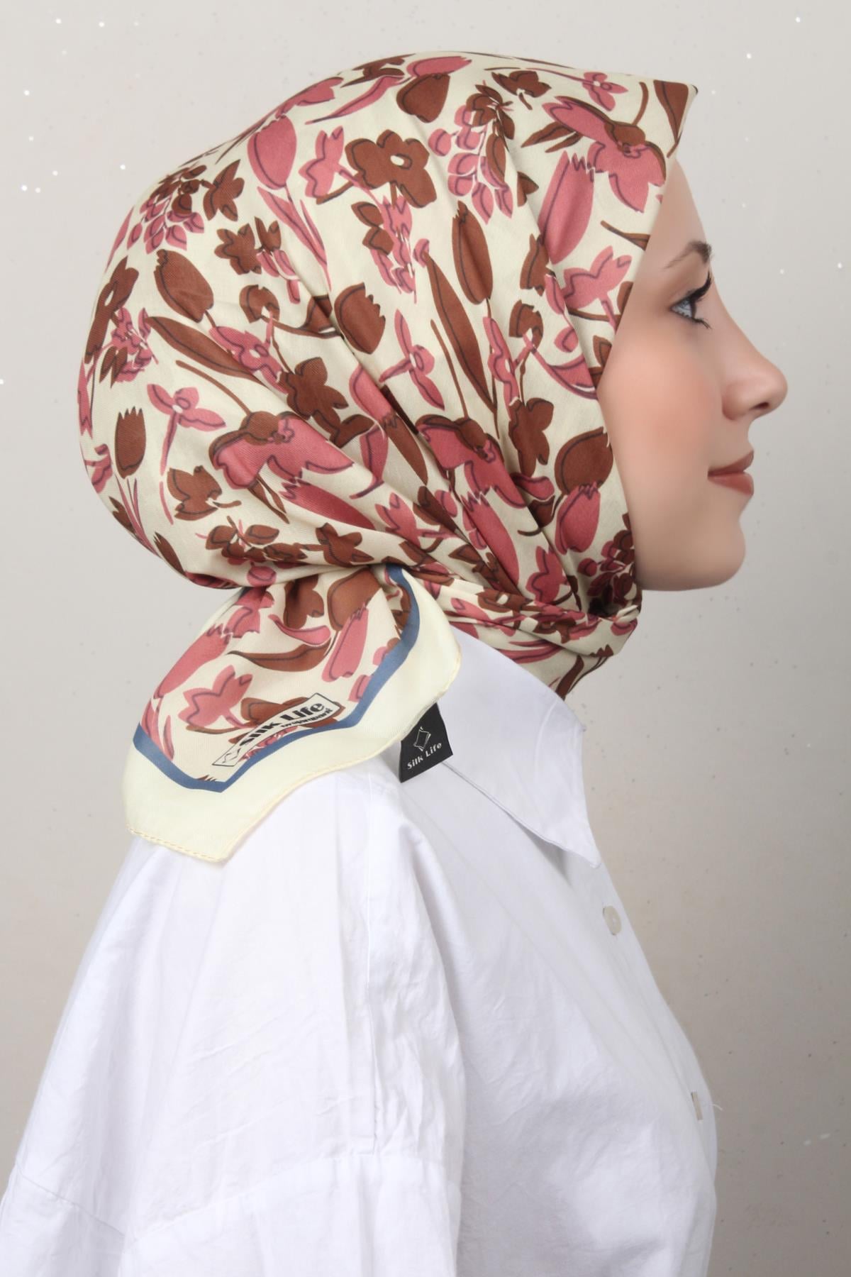 Silk Life Soft Pamuk Eşarp 4143-2