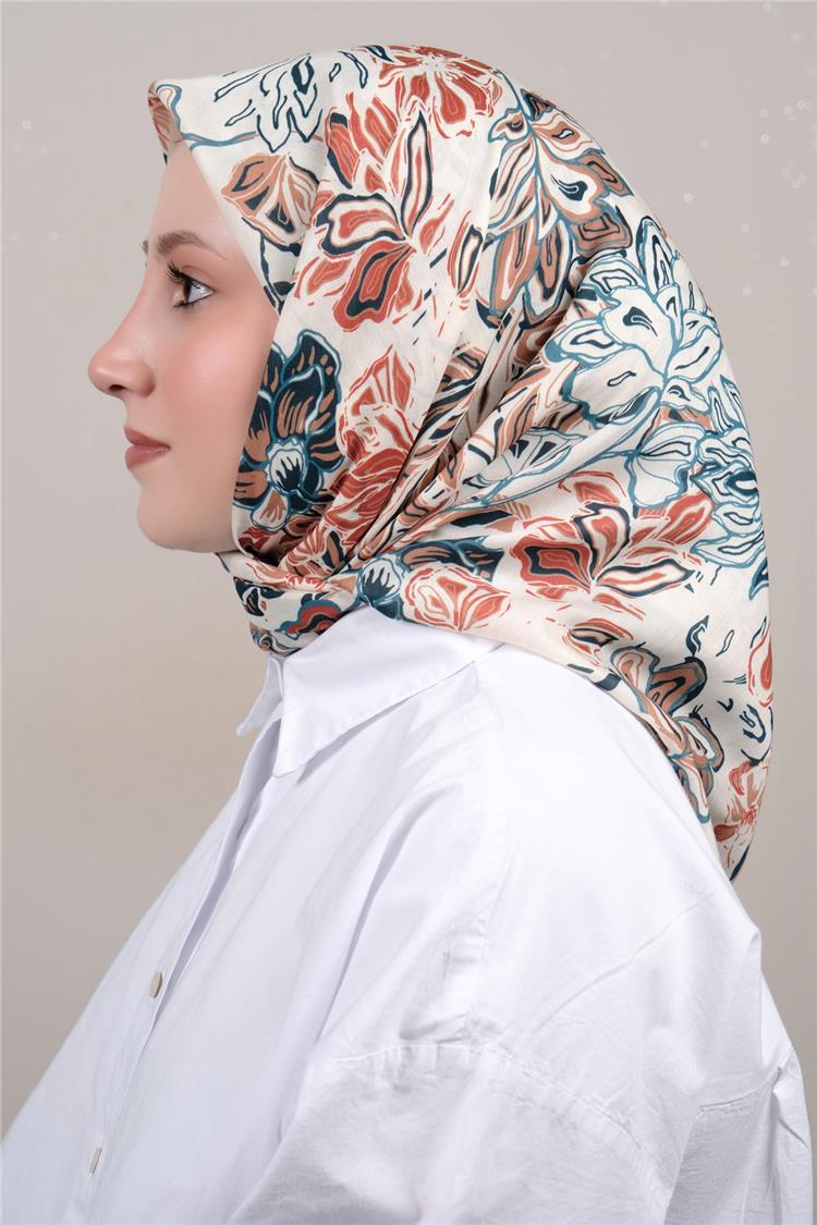 Silk Life Soft Pamuk Eşarp 4306-14 
