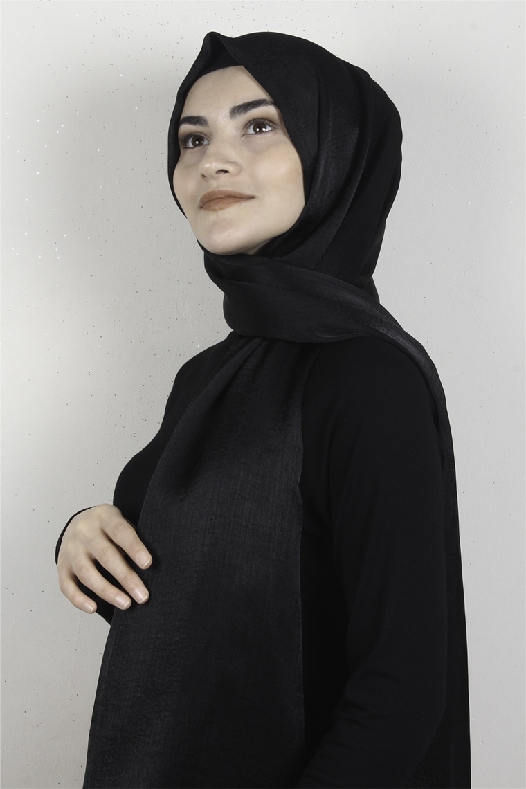 Silver Janjan Şal 2729-15 Siyah