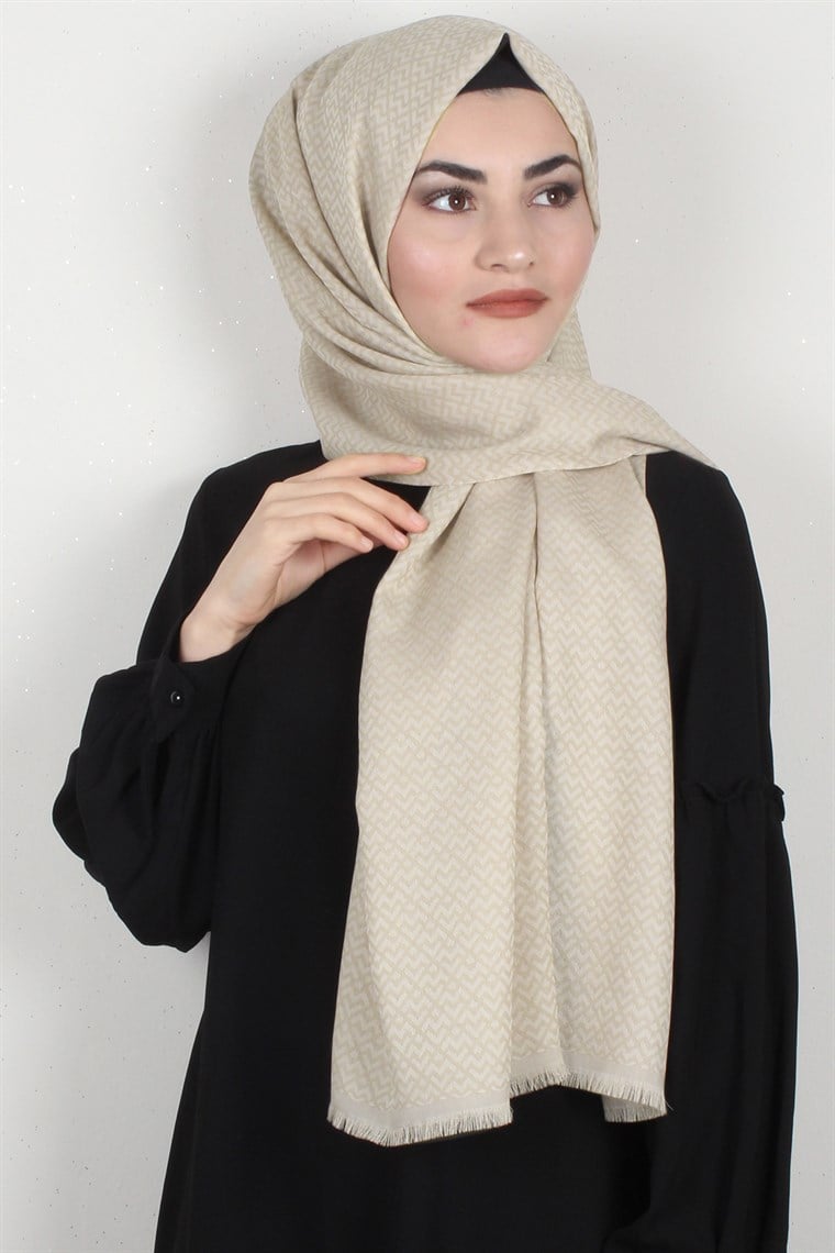 Simerya Şal 1386-5 Krem