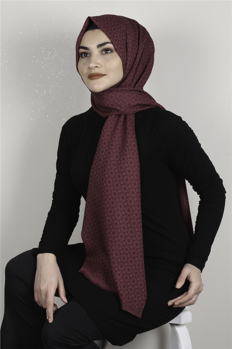 Simerya Şal 1392-2 Bordo