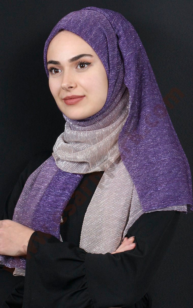 Simli Likralı Şal 507-6