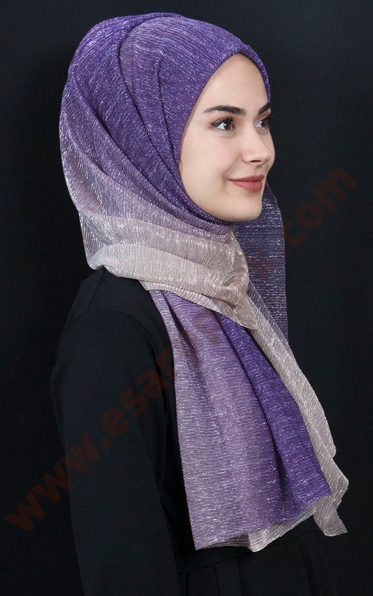 Simli Likralı Şal 507-6