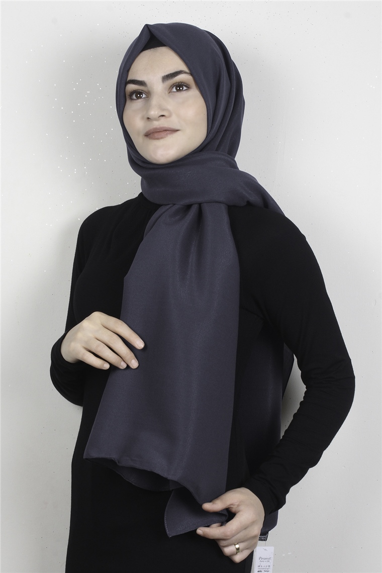 Simli Medine Şal 1365-12 Antrasit