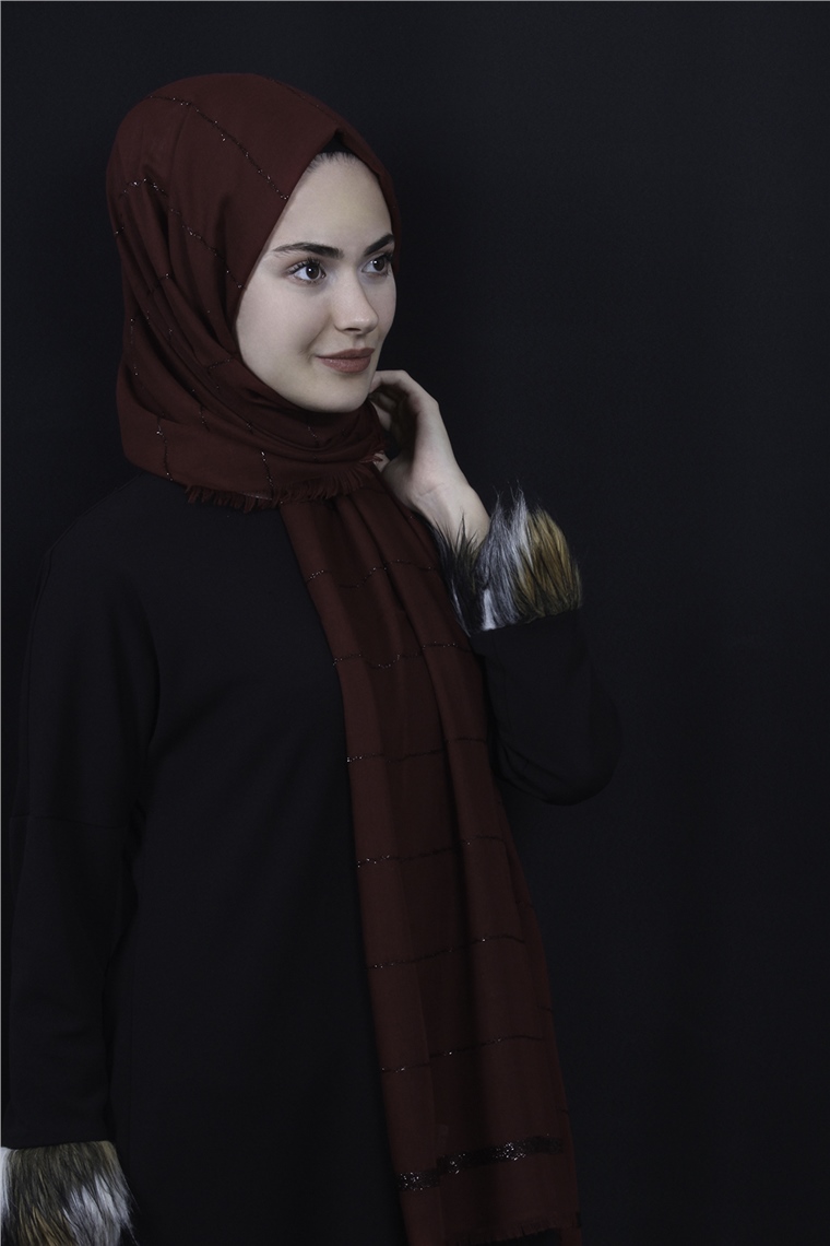 Simli Pamuk Şal 505-3