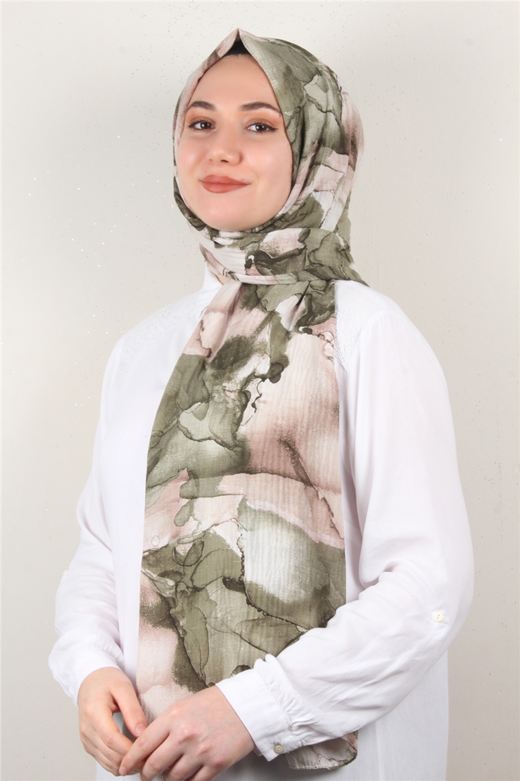 Soft Touch Şal 2744-9 Haki