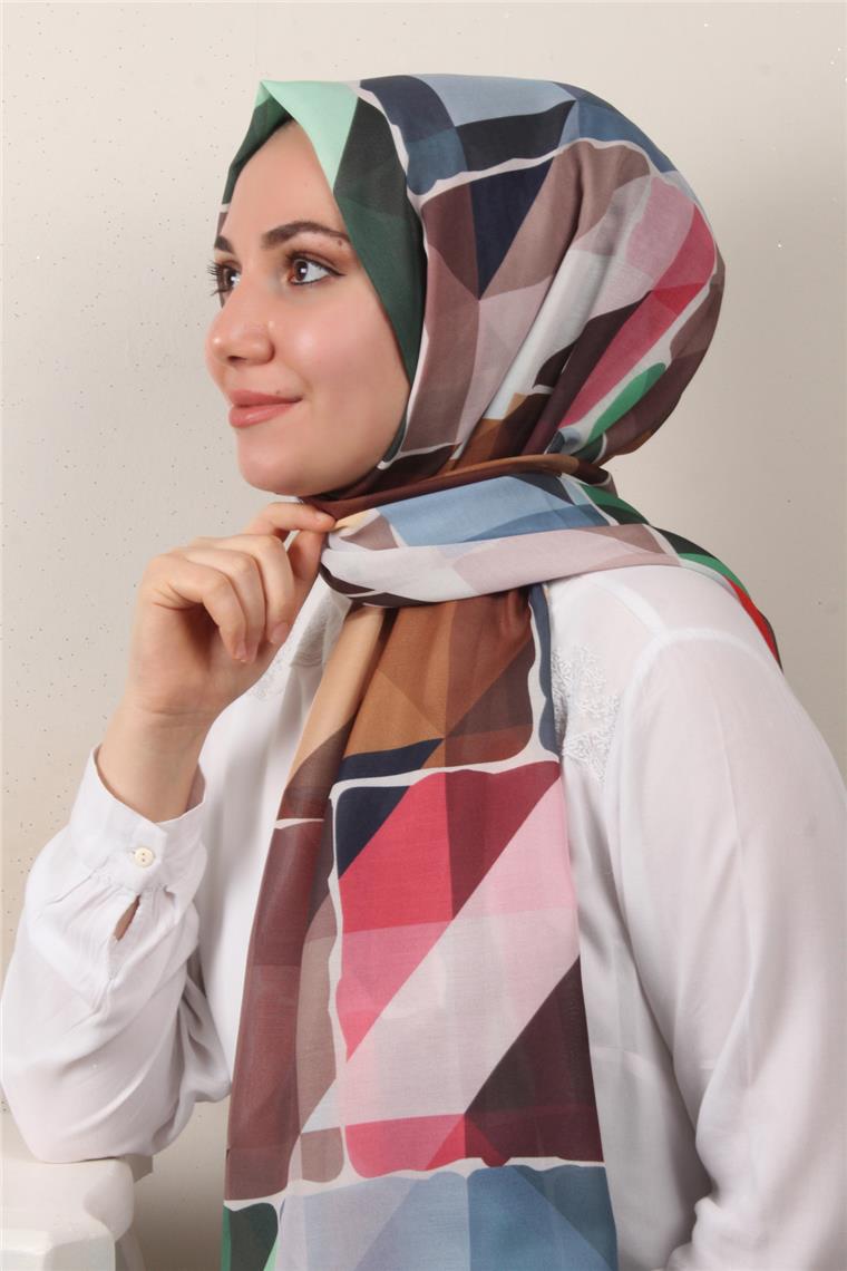 Soft Touch Şal 2751-5 Koyu Bej