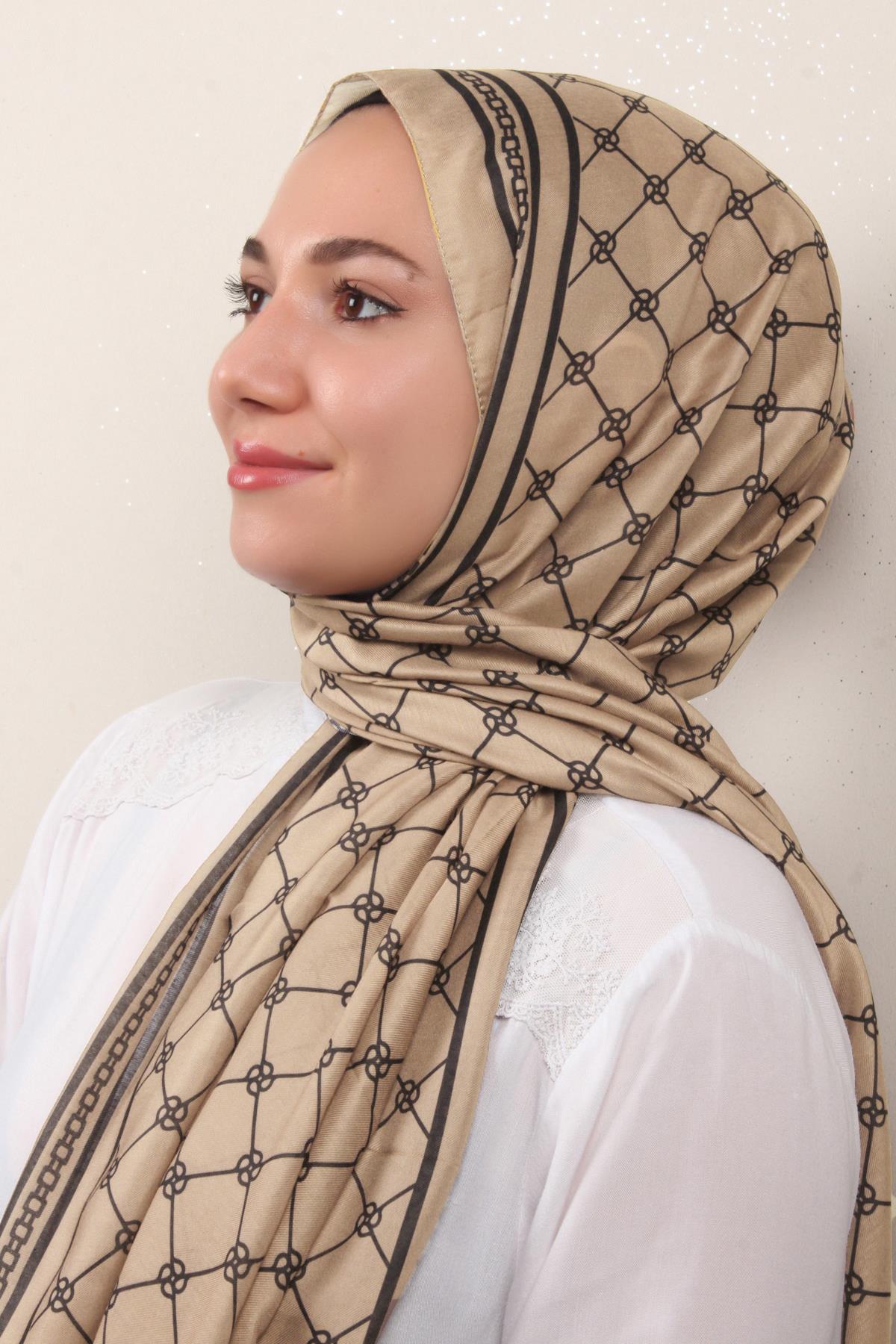 Soft Touch Şal 2764-16 Sütlü Kahve