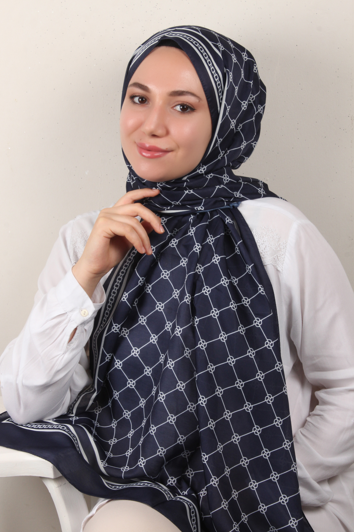 Soft Touch Şal 2764-5 Lacivert