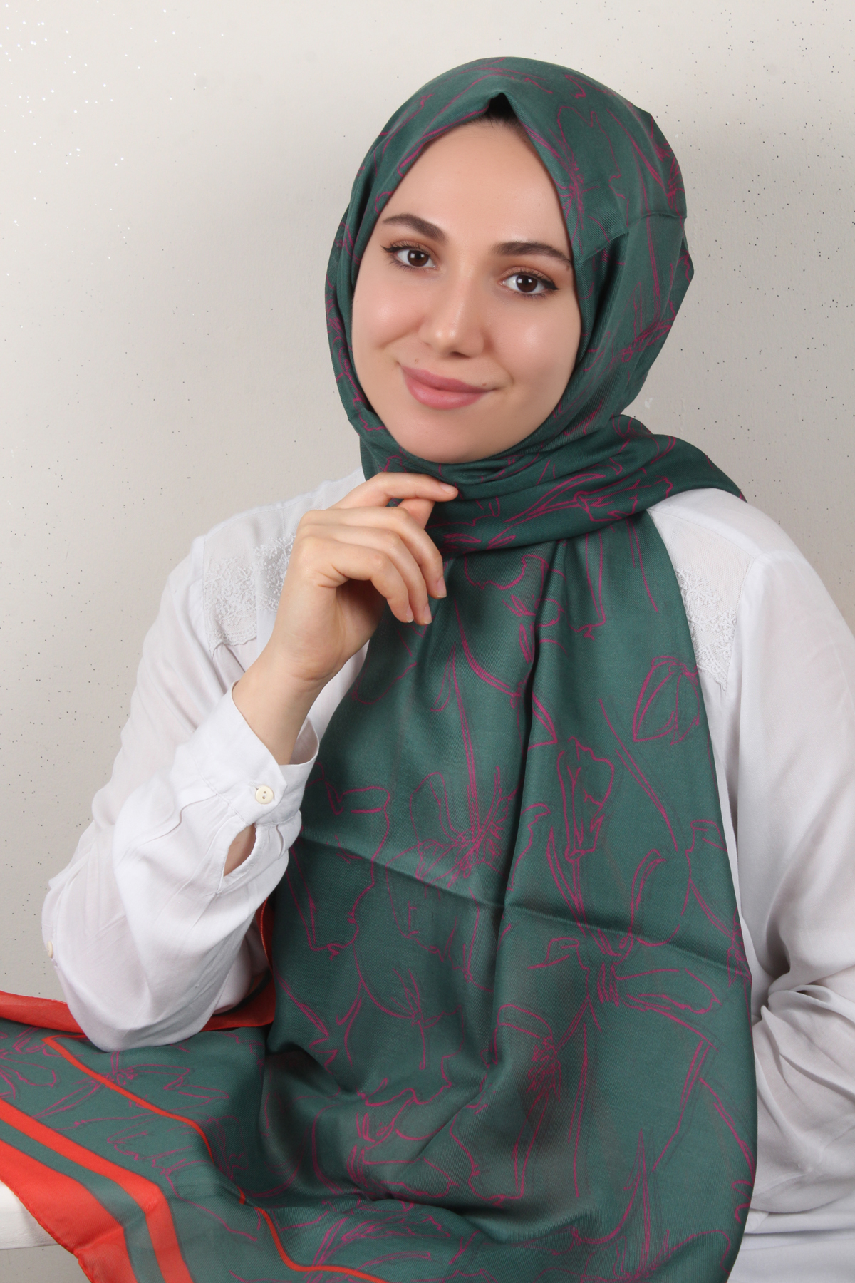 Soft Touch Şal 2777-13 Zümrüt