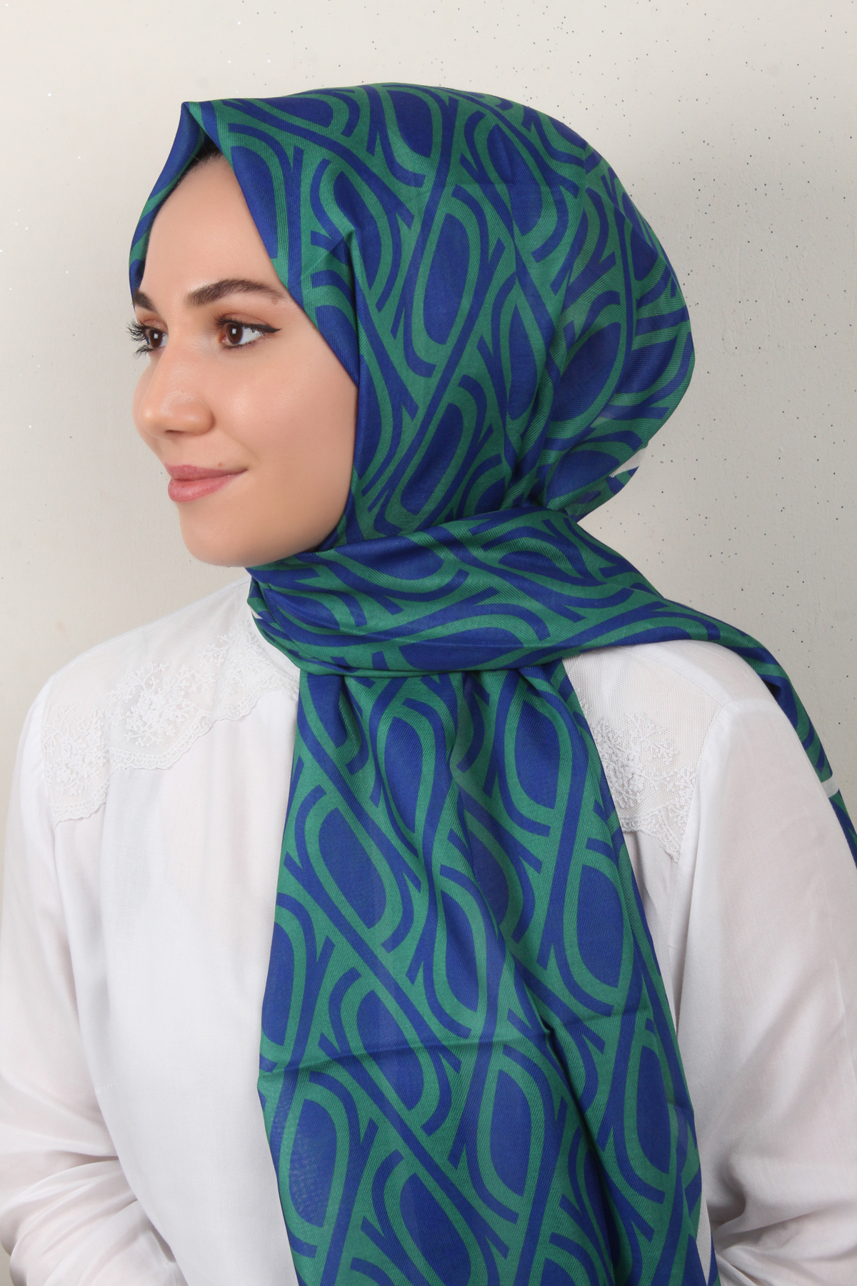 Soft Touch Şal 2778-2 Yeşil-Saks