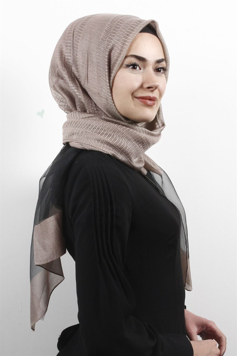 Style Tül Şal 1223-2 Bej