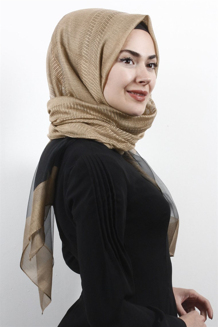 Style Tül Şal 1223-4 Bal Köpüğü