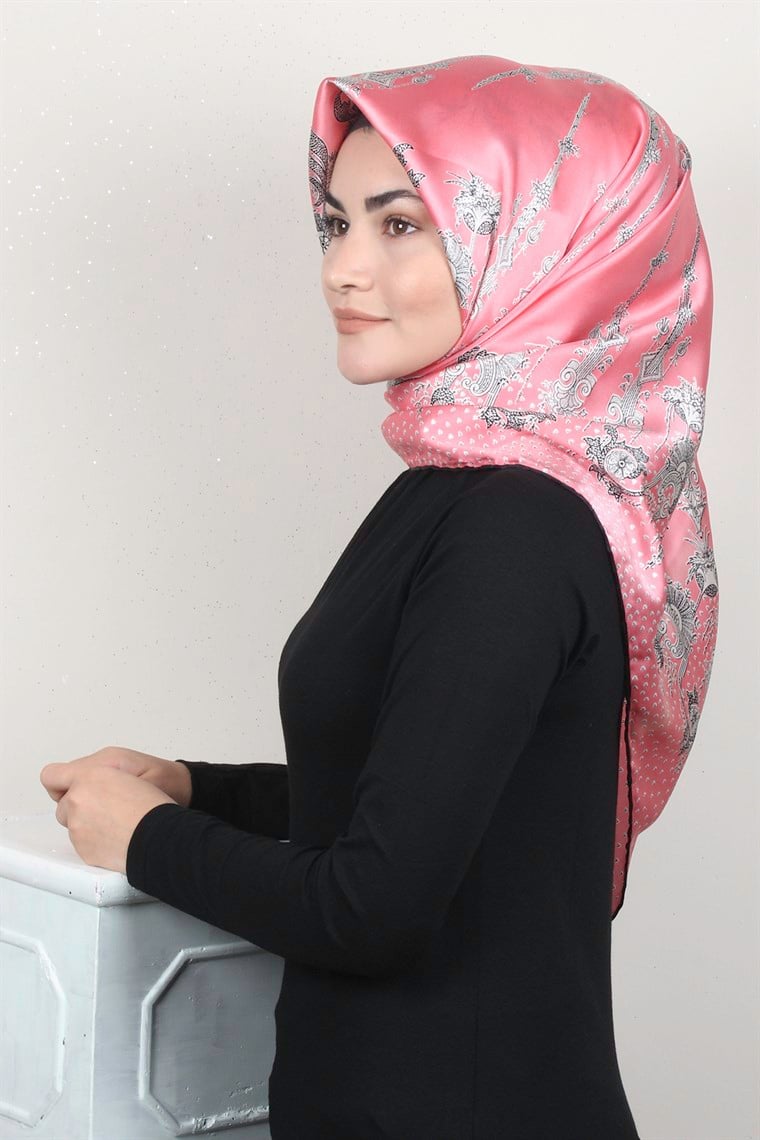 Sura Varaklı İpek Eşarp 4560-89