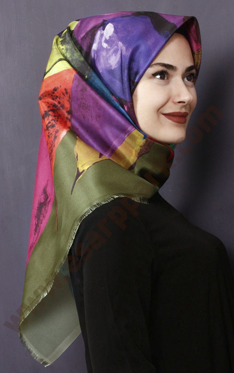 Tafta Dijital Eşarp 1333-2