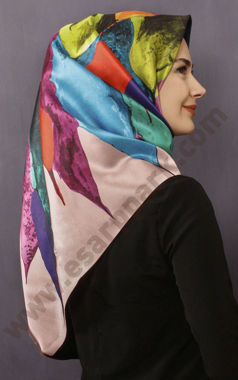 Tafta Dijital Eşarp 1333-3