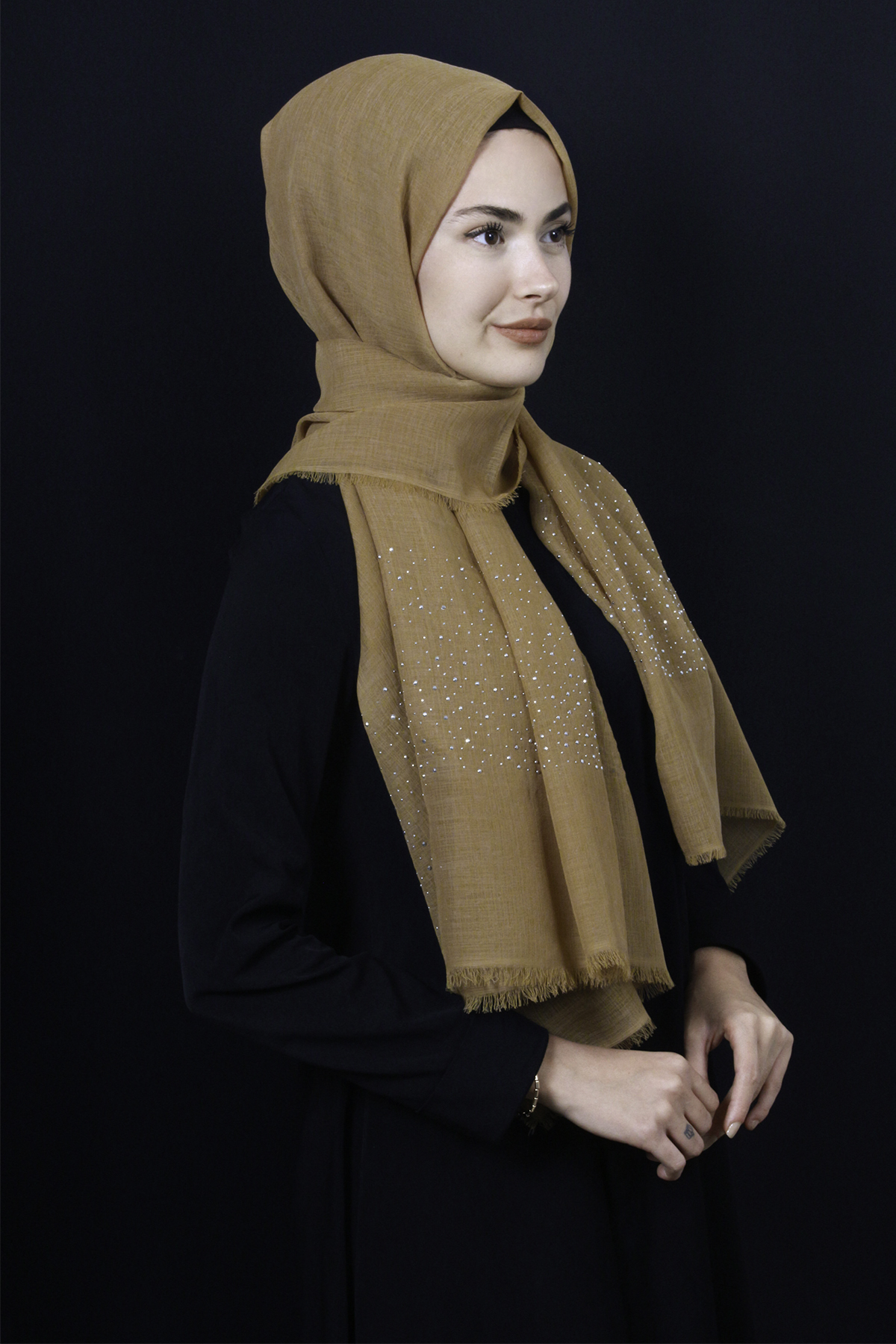 Taşlı Haiti Şal 2801-6 Bal Köpüğü
