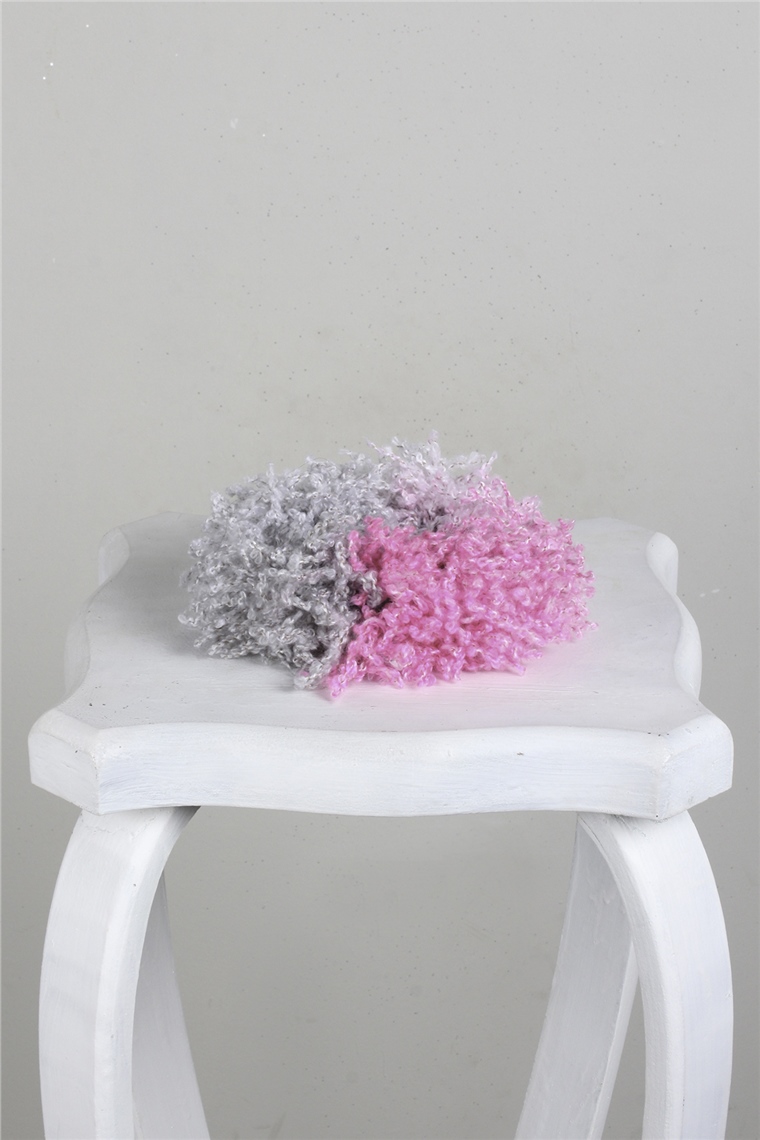 Topuz Tokası 3501-46 Pembe-Gri