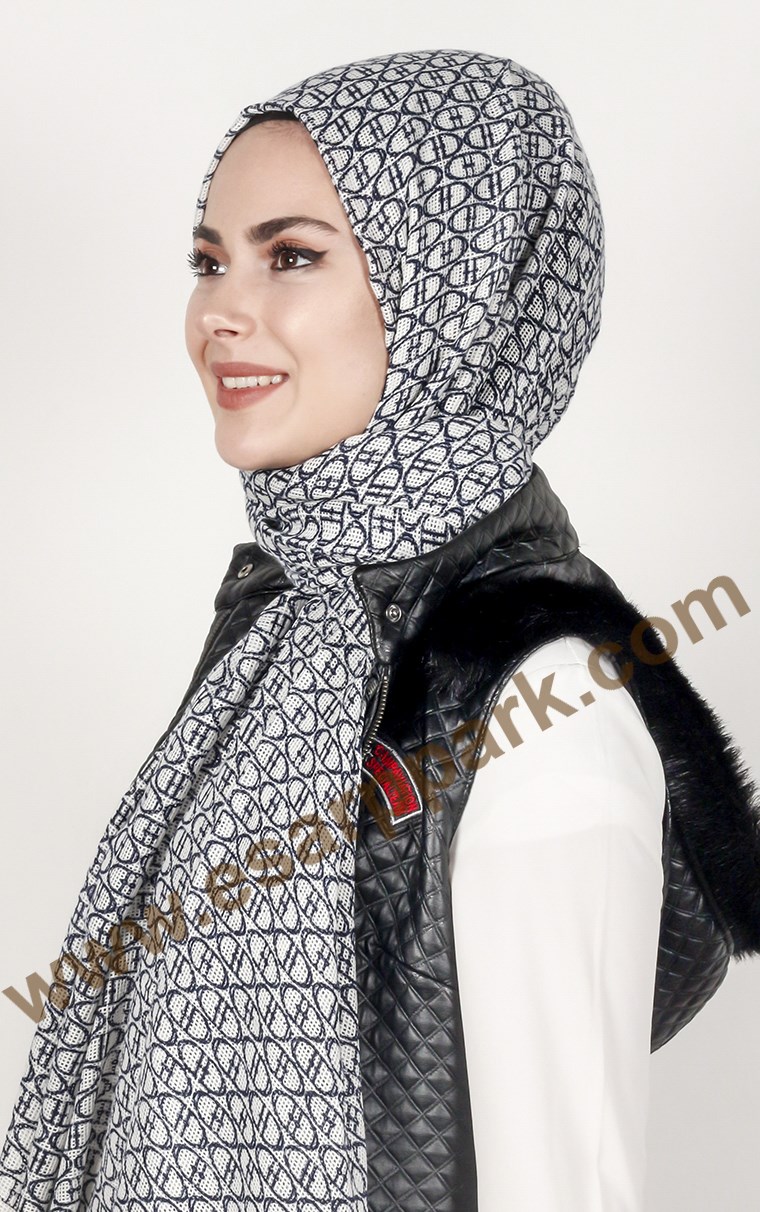 U.s Polo Assn Fileli Desenli Şal 146-10