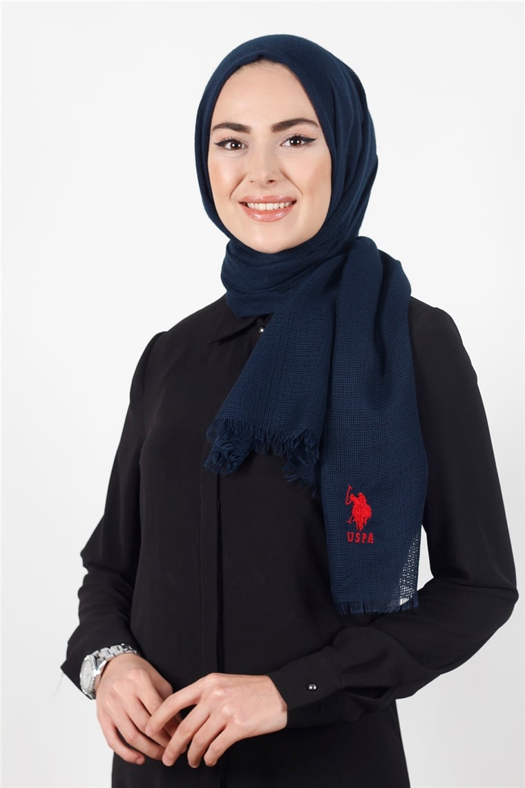 U.s Polo Assn Fileli Düz Şal 5003-4
