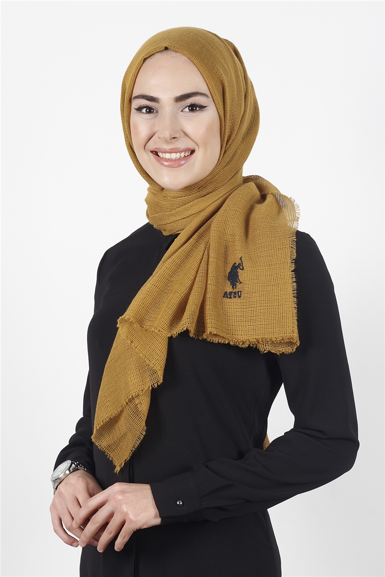 U.s Polo Assn Fileli Düz Şal 5003-8