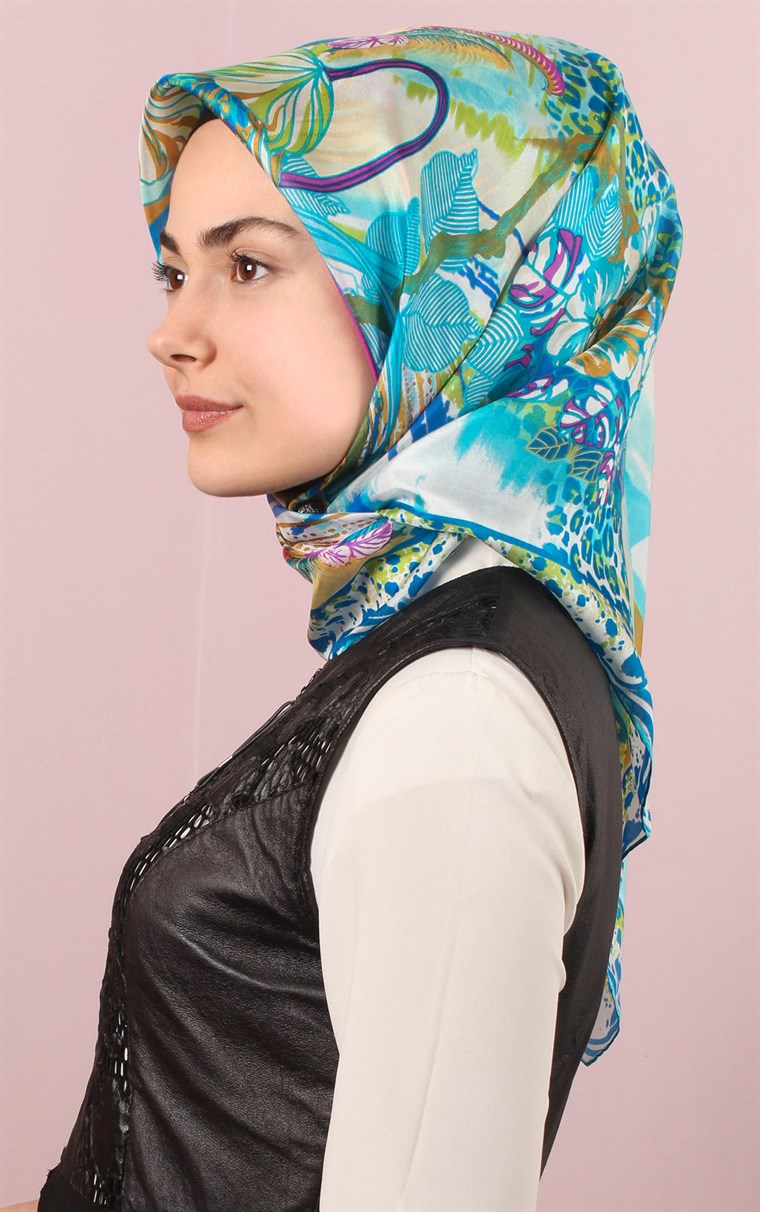 Ugoza Vual İpek Eşarp 5288-10