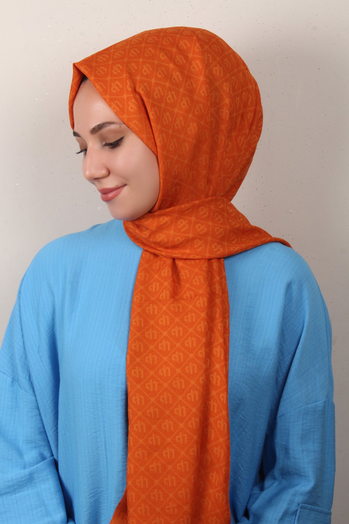 Ultralight Şal 2768-10 Yanık Portakal