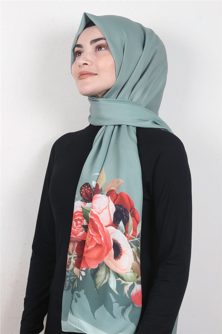 Violet Şal 2731-2 Mint Yeşili