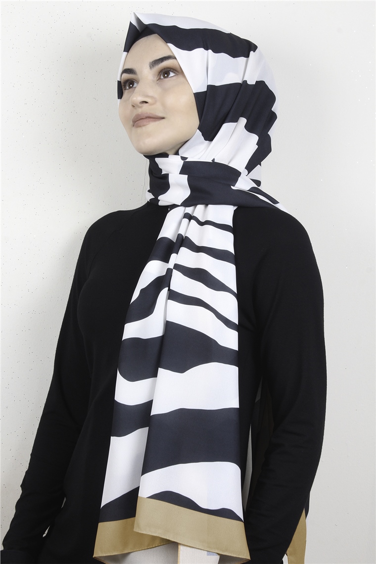 Violet Şal 2738-9 Siyah-Hardal