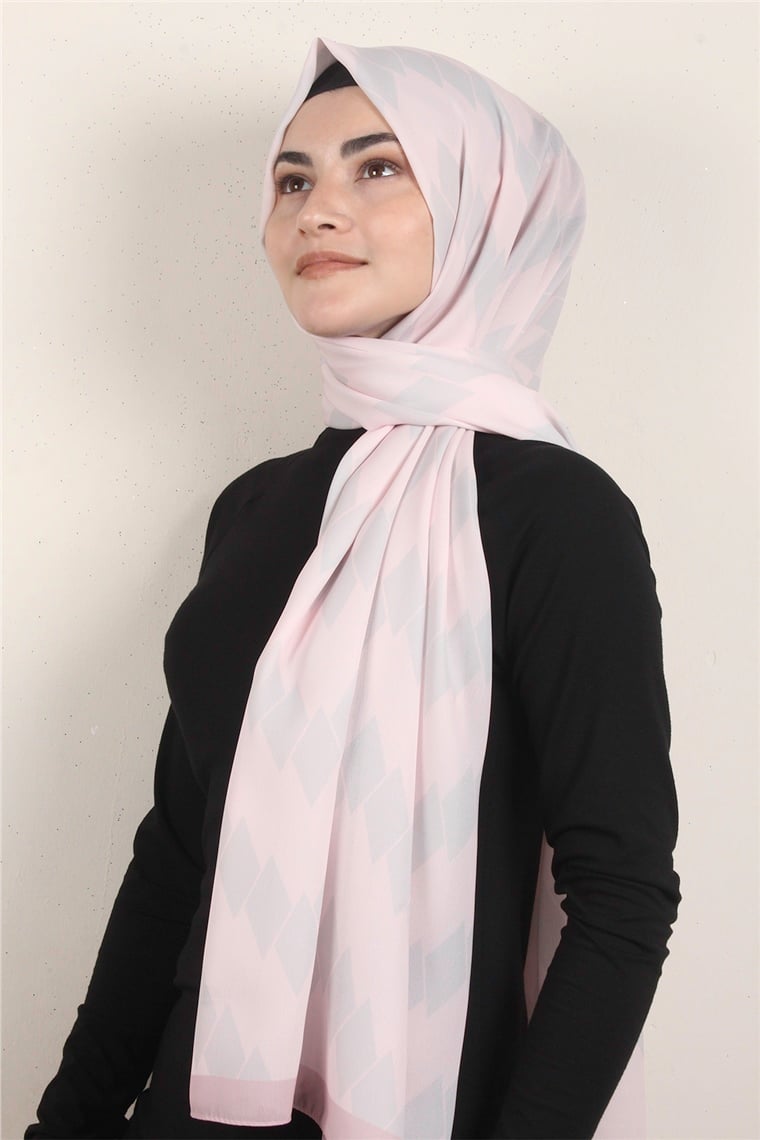 Violet Şal 2739-1 Toz Pembe