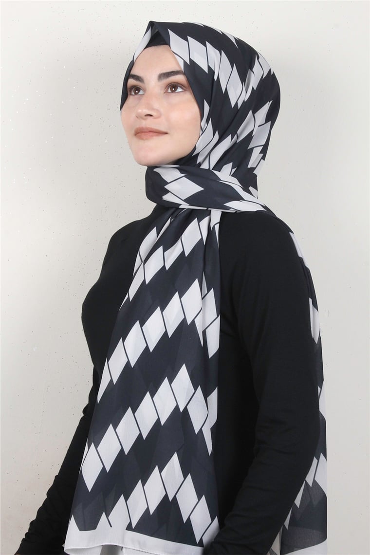 Violet Şal 2739-3 Siyah