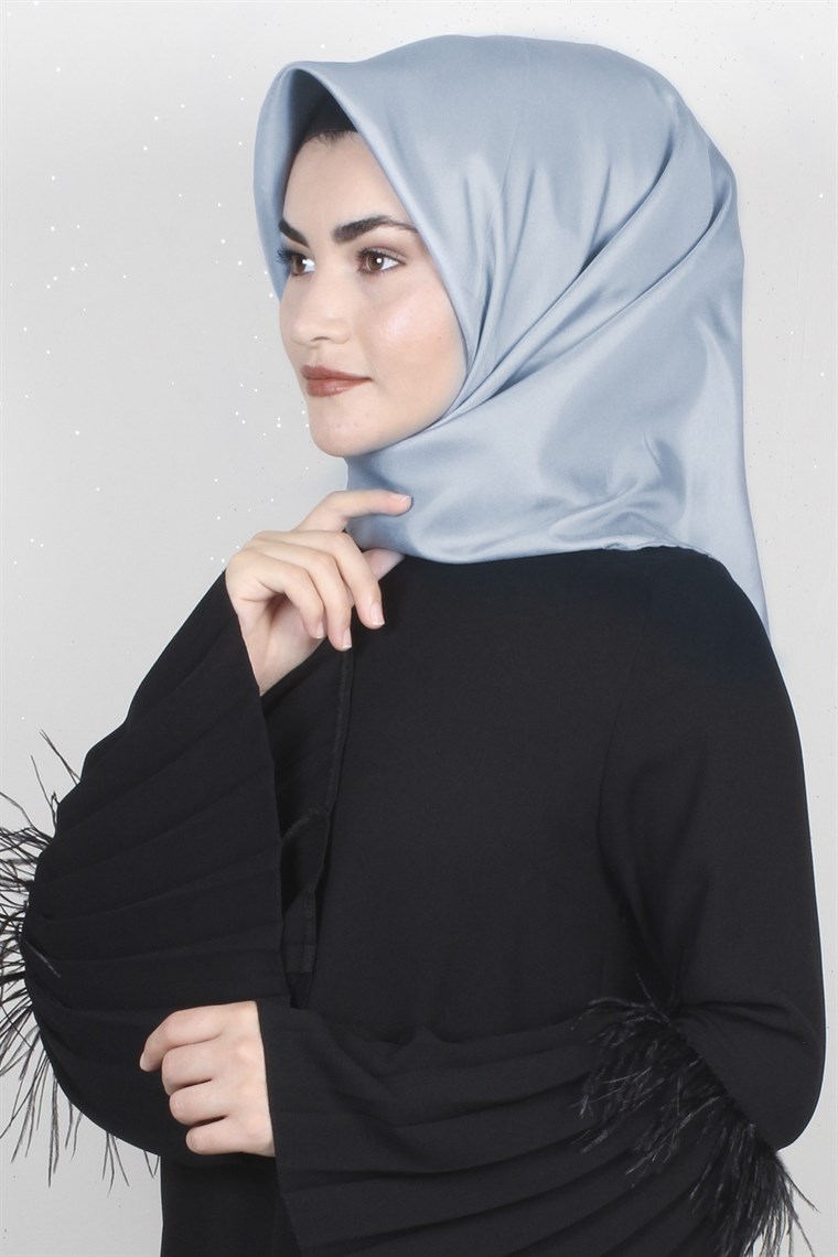 Vissona İpek Eşarp 2006-5 Buz Mavisi