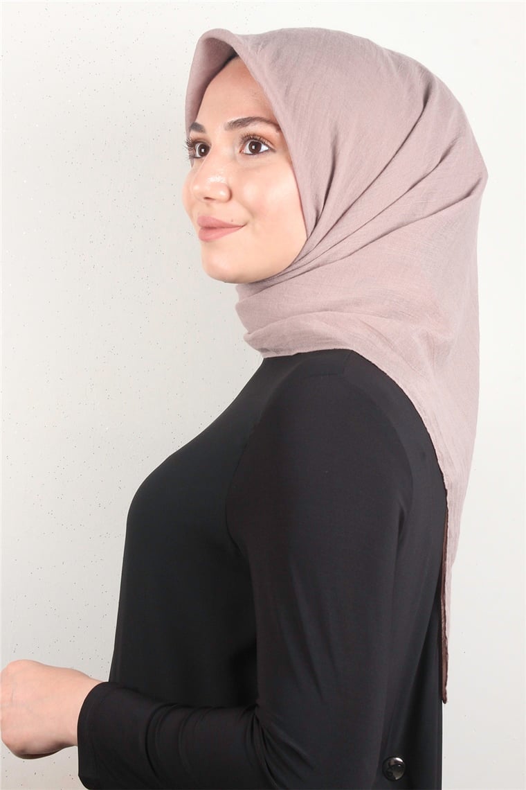 Yonca Pamuk Caz Eşarp 4652-11 Koyu Bej