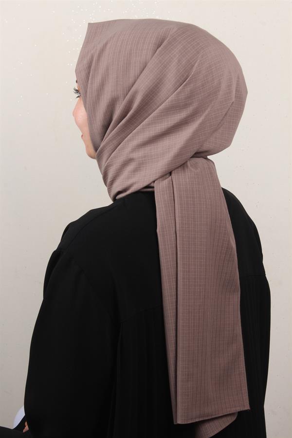 % 100 Coton Şal 8083-19 Mocha