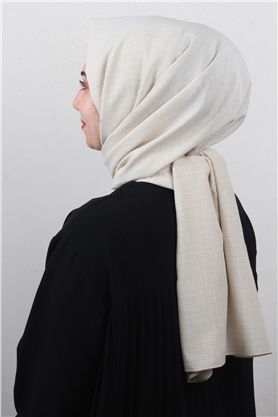 % 100 Coton Şal 8083-11 Taş