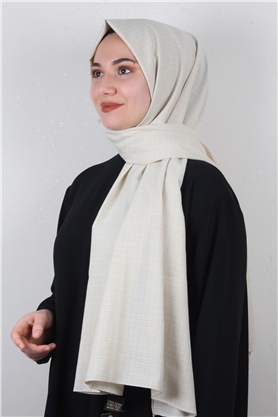 % 100 Coton Şal 8083-11 Taş