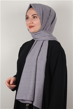 % 100 Coton Şal 8083-12 Mor