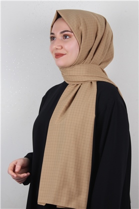 % 100 Coton Şal 8083-15 Karemel 