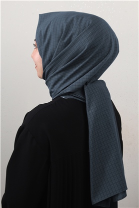 % 100 Coton Şal 8083-16 Antrasit