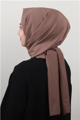 % 100 Coton Şal 8083-17 Taba