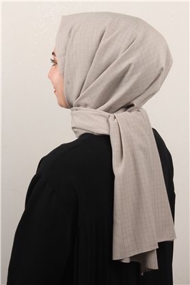 % 100 Coton Şal 8083-18 Koyu Taş