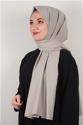 % 100 Coton Şal 8083-18 Koyu Taş