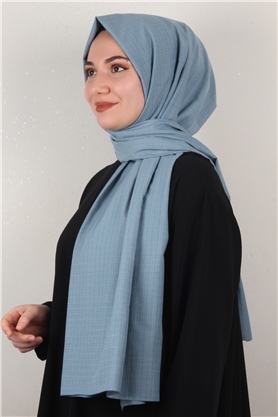 % 100 Coton Şal 8083-22 İndigo