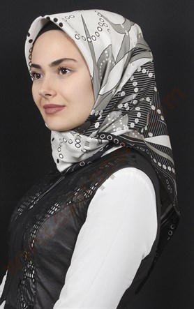 % 100 İpek Eşarp 5281-19