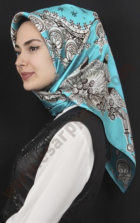 % 100 İpek Eşarp 5281-25