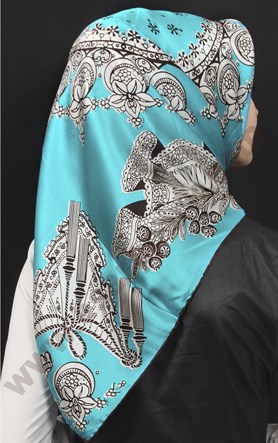 % 100 İpek Eşarp 5281-25