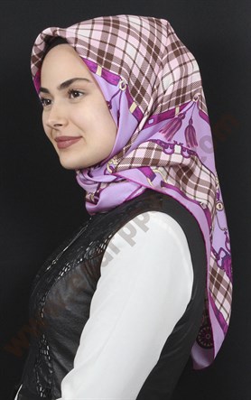 % 100 İpek Eşarp 5281-4