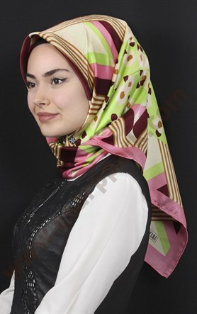 % 100 İpek Eşarp 5281-66